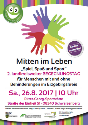 Werbeplakat mit Terminankündigung