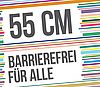 Schriftzug 55 cm Barrierefrei f&uuml;r alle 