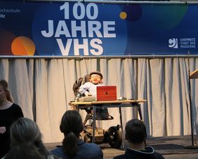 Raúl Krauthausen auf dem Podium