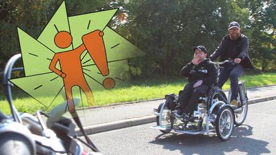 Rollstuhl - Fahrrad Rollstuhl - Fahrrad