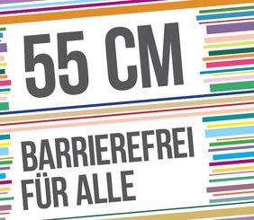 Schriftzug 55 cm Barrierefrei f&uuml;r alle 
